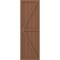 Ekena Millwork Americraft 5-Board Wood 2 Equal Panel Frmd Board-n-Batten Shutters w/Dbl Z-Bar, ARW102BF518X32BTH, PR ARW102BF518X32BTH - alternate 9